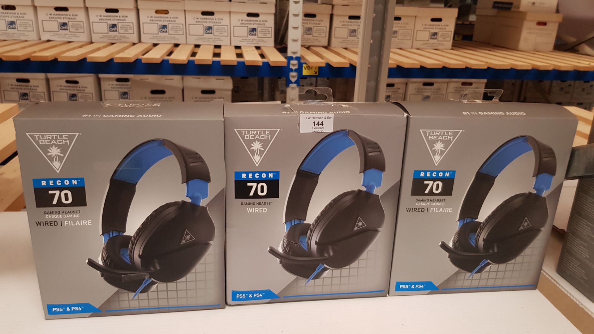 3x Turtle Beach Recon 70 Wired Gaming Headset PS5 & PS4. RRP £30 Each. - Image 3 of 3