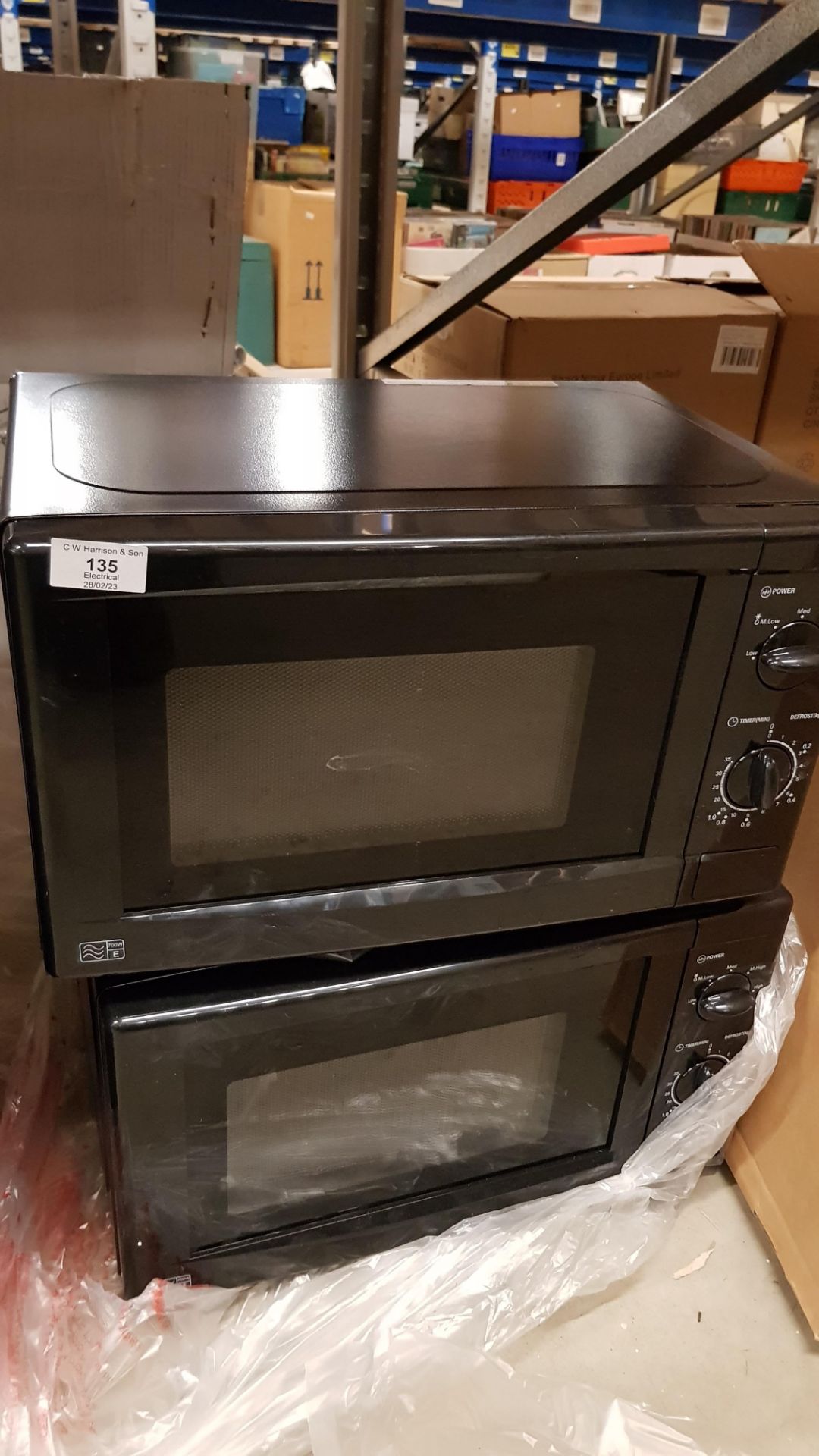 2x Microwave Oven Black 700W 17L (GMM001NB-18) RRP £60 Each. (Spares Or Repairs). - Image 2 of 8