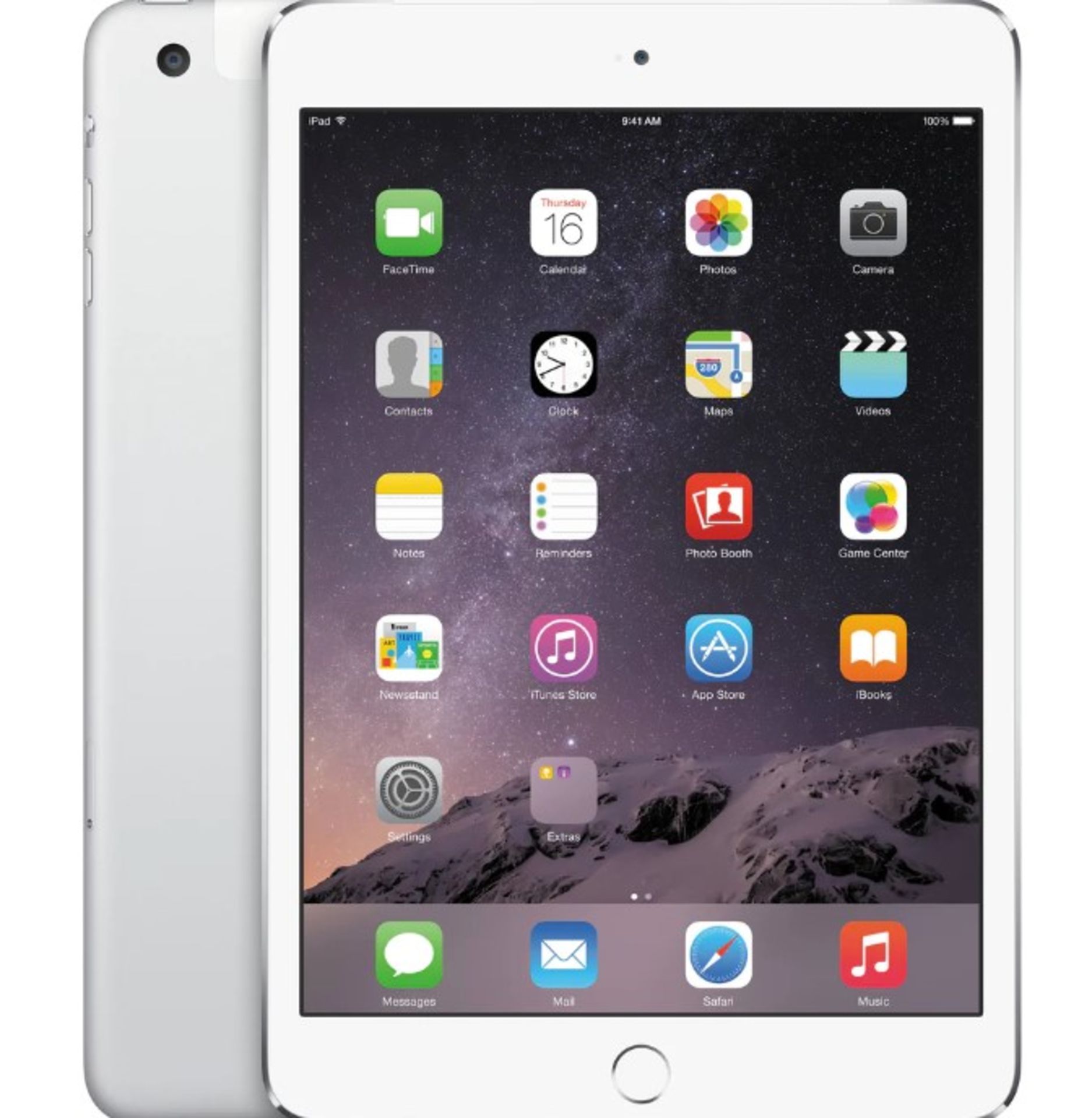 iPad Mini (Model A1600). Main Body Only, Unit Powers On Showing Battery Symbol.