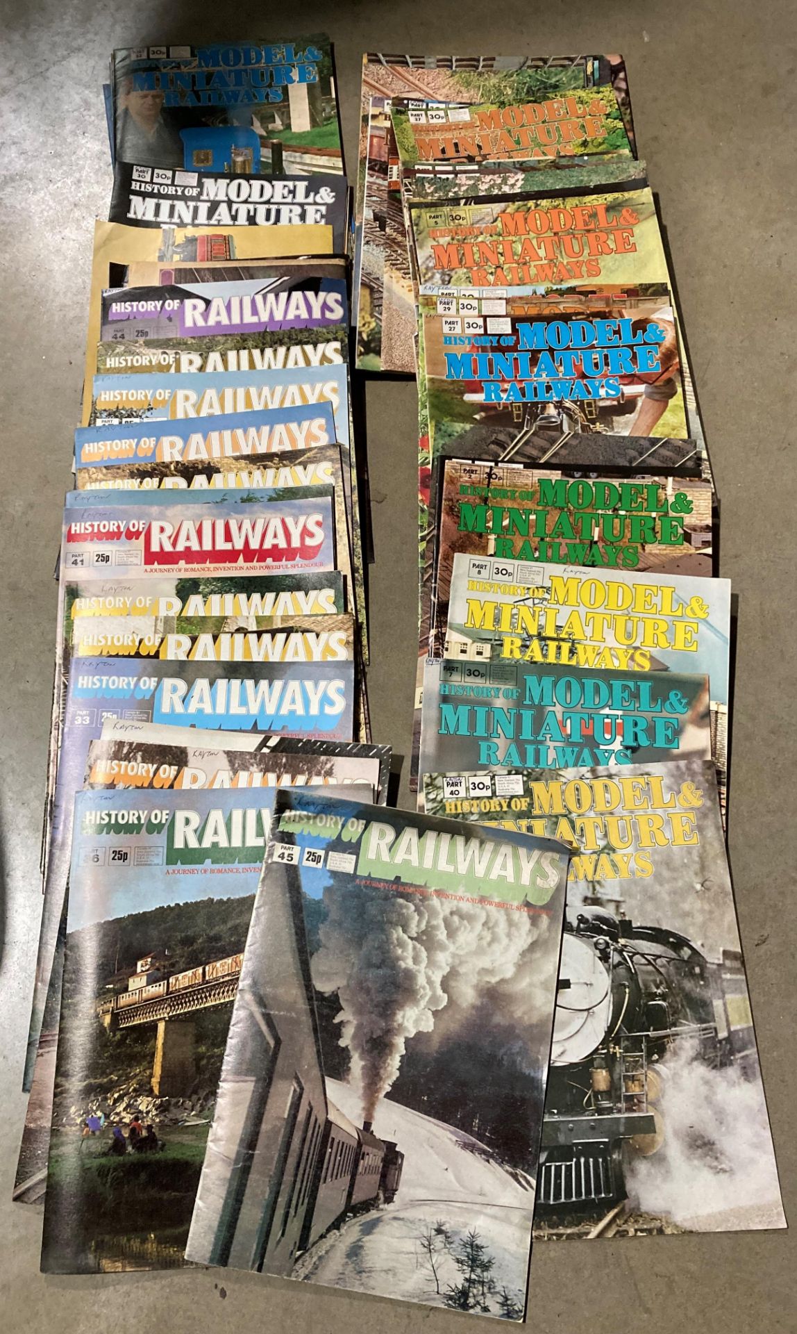 Sixty assorted history of Railway and history of model railway magazines (Saleroom location: S2 QB