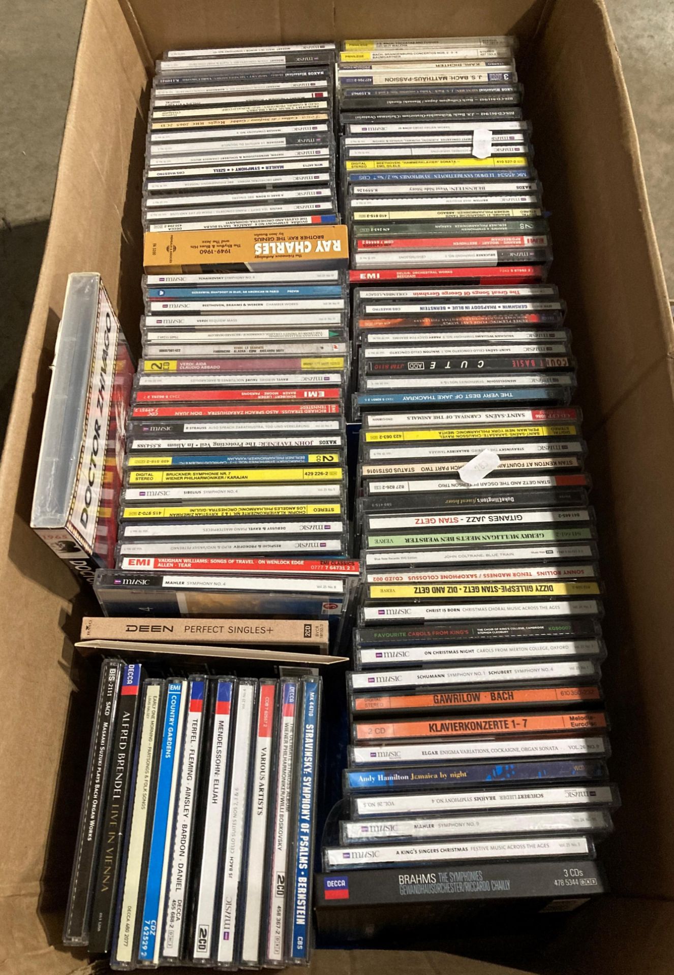 Contents to two boxes - approximately 160 assorted CDs, classical, easy listening, - Image 2 of 3