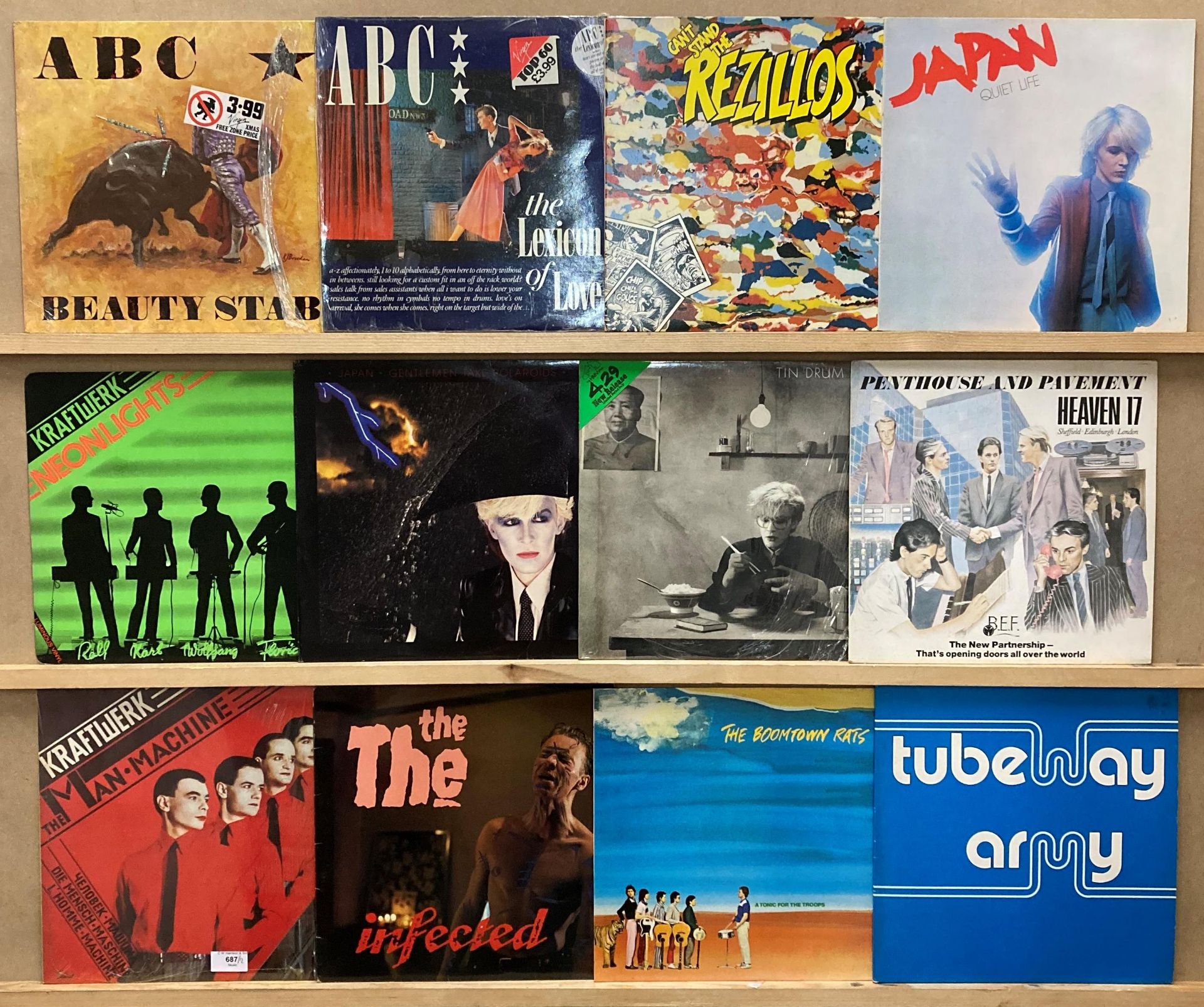 Twelve - mainly New Wave LPs - Tubeway Army "Beggars Banquet",
