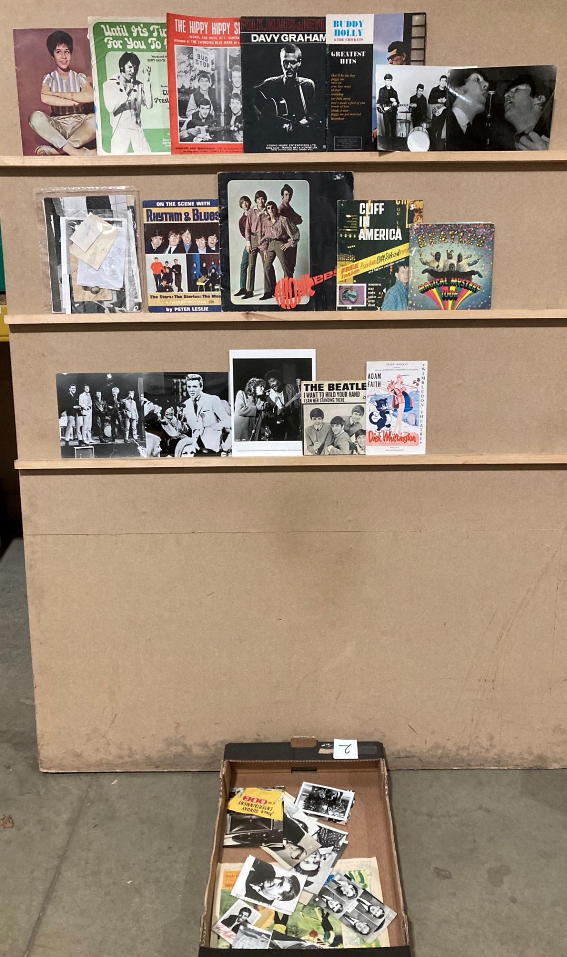 A Collection of 1960s onwards pop memorabilia - Beatles, Monkees, Helen Shapiro,