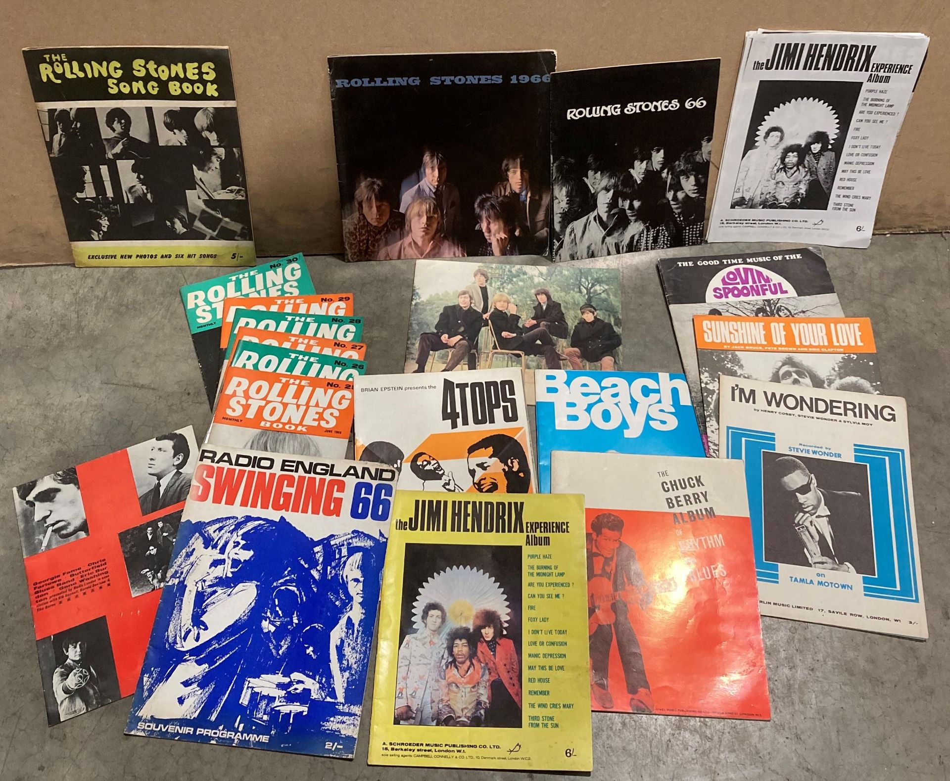 Music ephemera lot including The Rolling Stones - two tour programmes, - Image 4 of 4