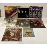 Seven The Beatles LPs - 'Please Please Me' Parlophone PMC1202,