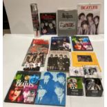 Contents to box - Beatles related memorabilia including books - The Beatles Anthology,