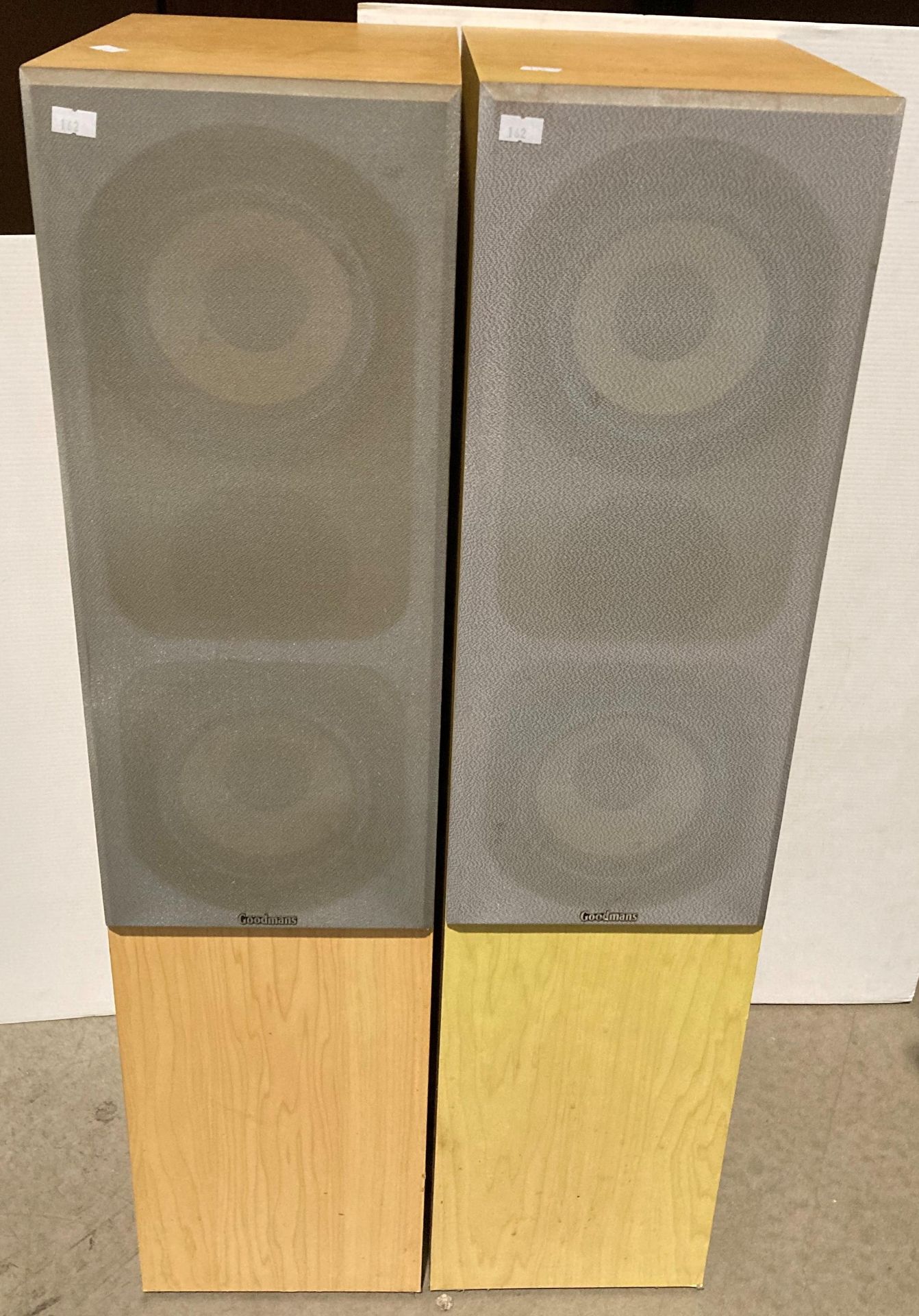 A pair of Goodman's G550 100w home theatre speakers,