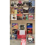 Contents to crate - twenty-three various LPs, artists include Geno Washington and the Ram Jam Band,