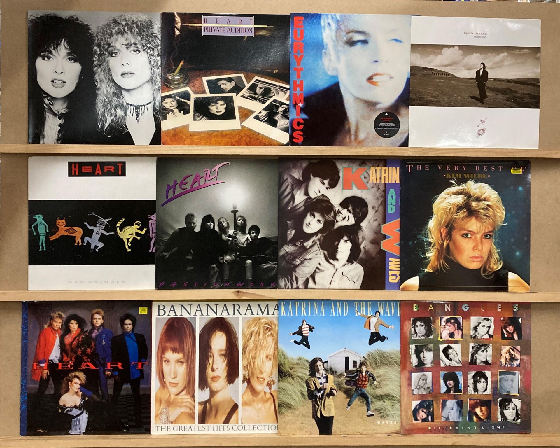 Twelve LPs - mainly female artists and groups - Bangles "Different Light",