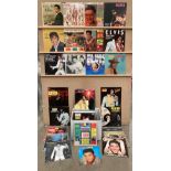 Contents to box - fifty Elvis Presley LPs (one 10") - 'Loving you', 'Blue Hawaii', 'Flaming Star',