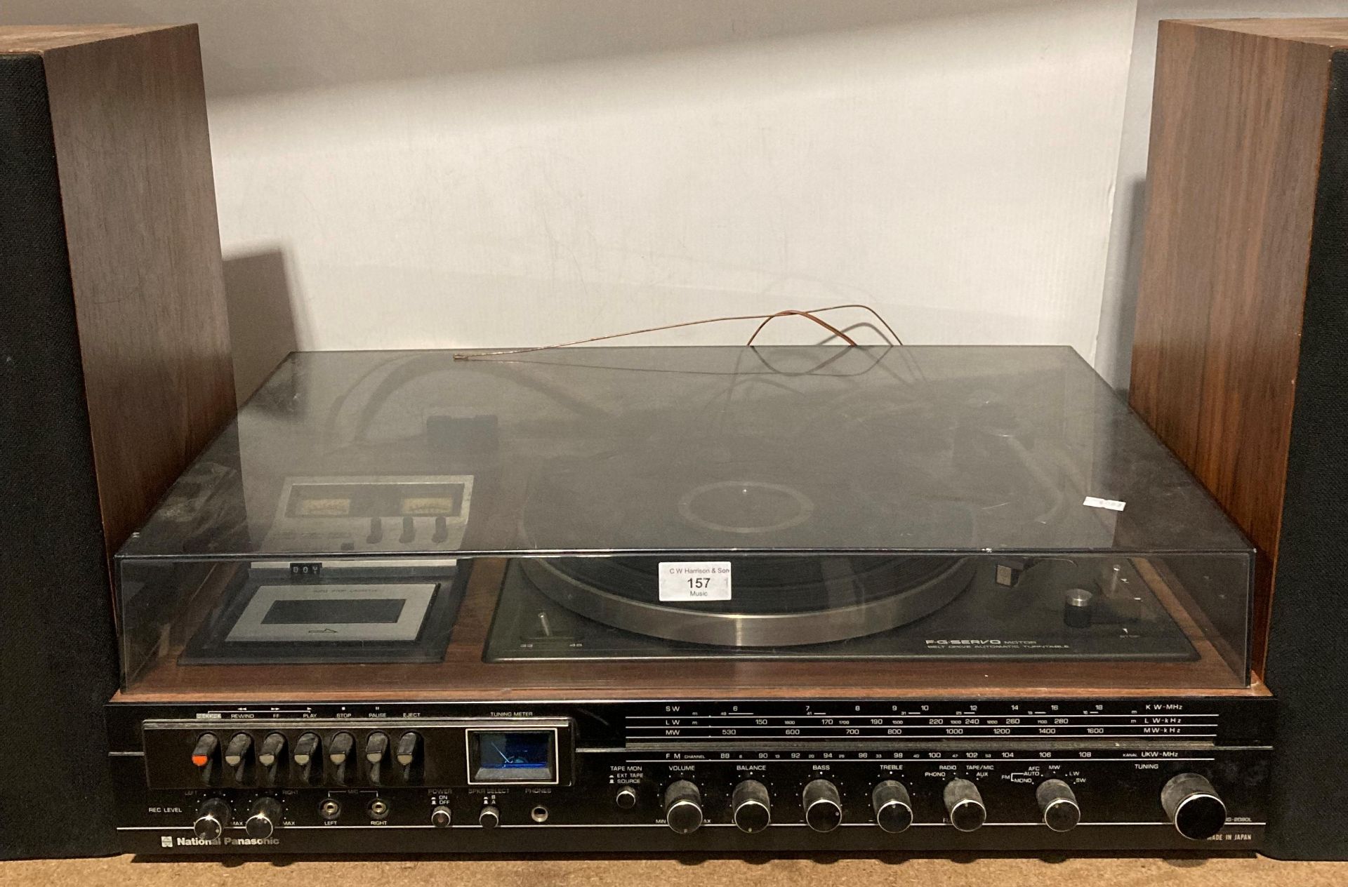National Panasonic SG-2080L music system with a F-G-Servo turntable and a pair of National - Image 2 of 4