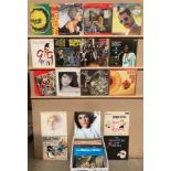 Contents to box - approximately fifty-five assorted LPs - artists include Kate Bush, Barry Manilow,