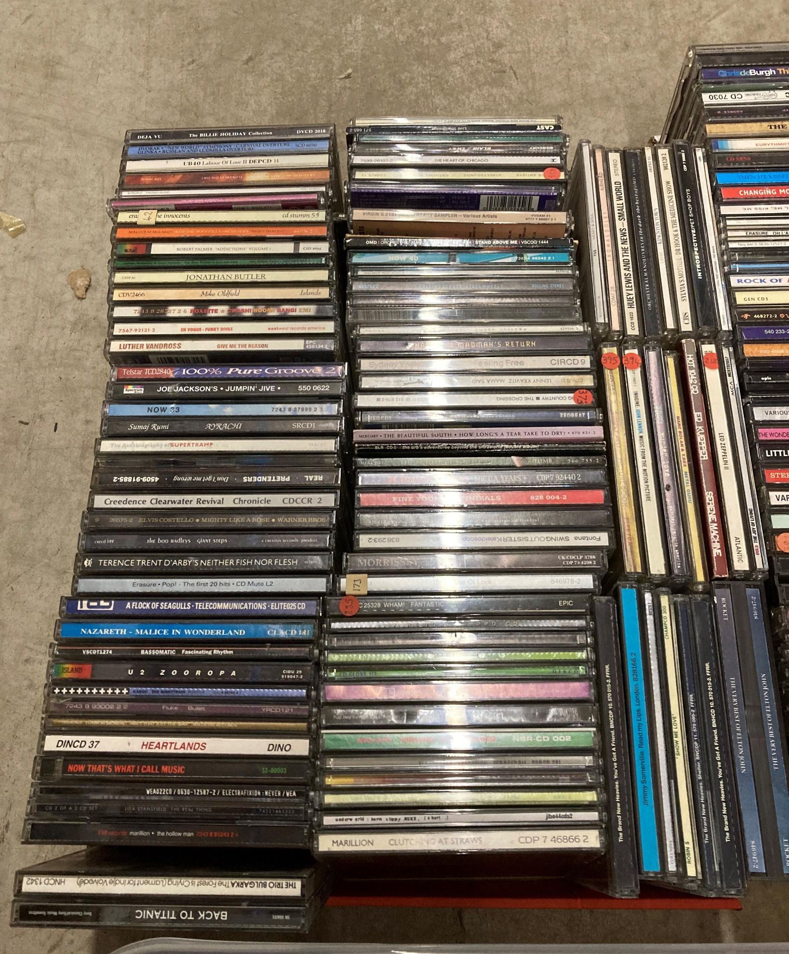 Approximately 330 assorted music CDs including singles and albums. - Image 2 of 4