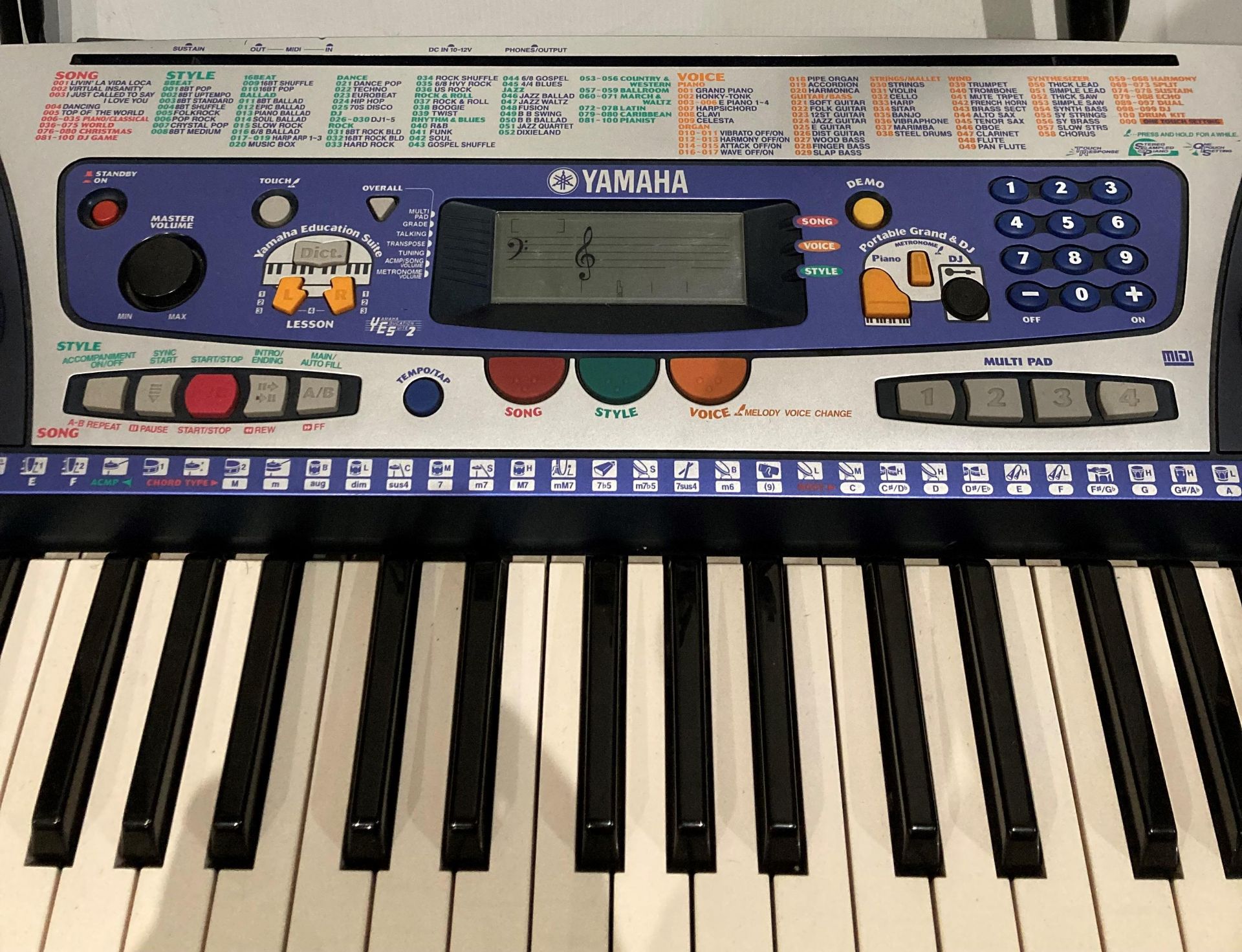 Yamaha PSR-262 electronic keyboard with Bass Boost system, - Image 2 of 2