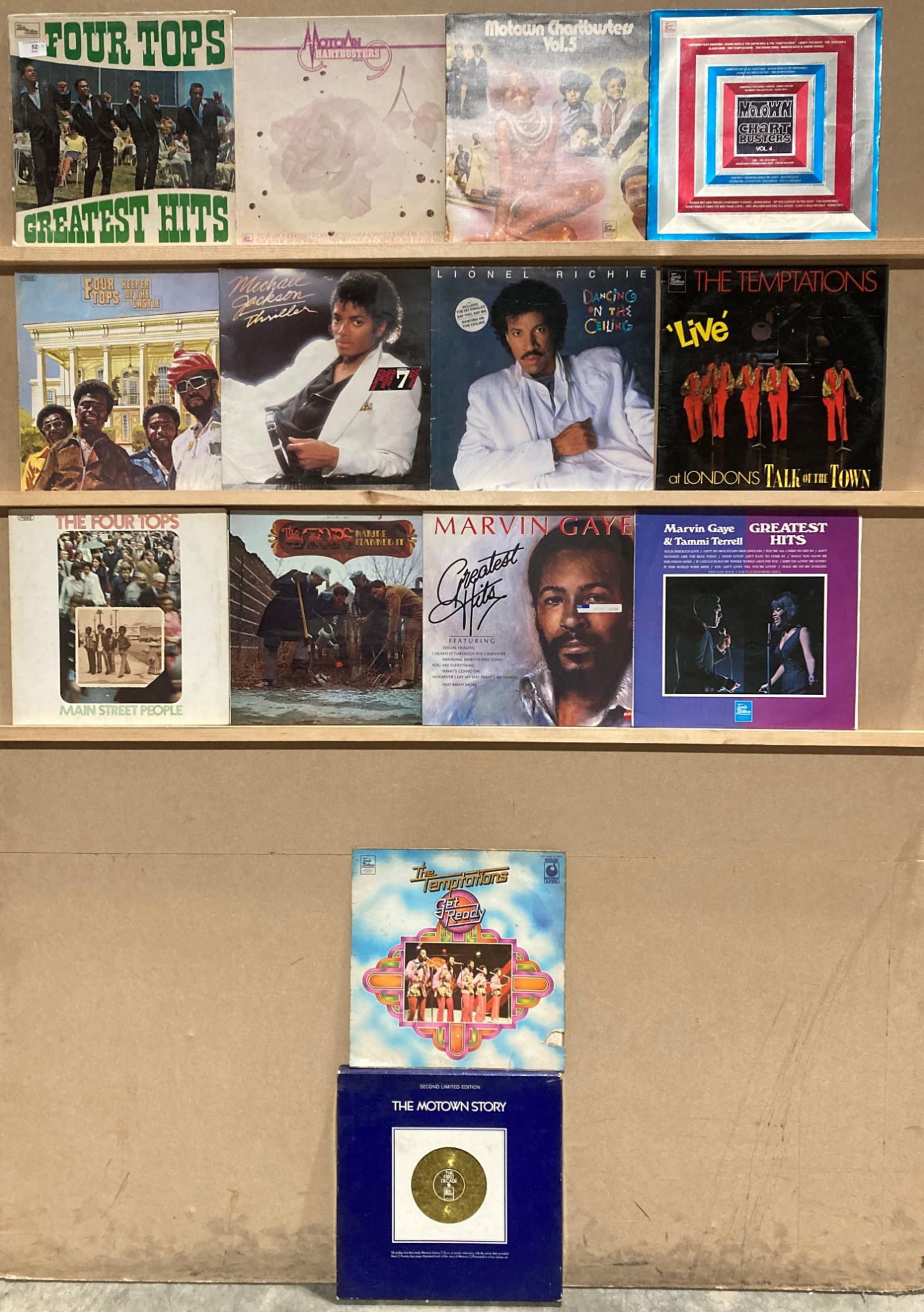 The Motown Story box set and thirteen Motown LPs comprising The Four Tops "Greatest Hits",