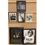 Six various pictures relating to The Beatles including one with facsimile signatures (Saleroom