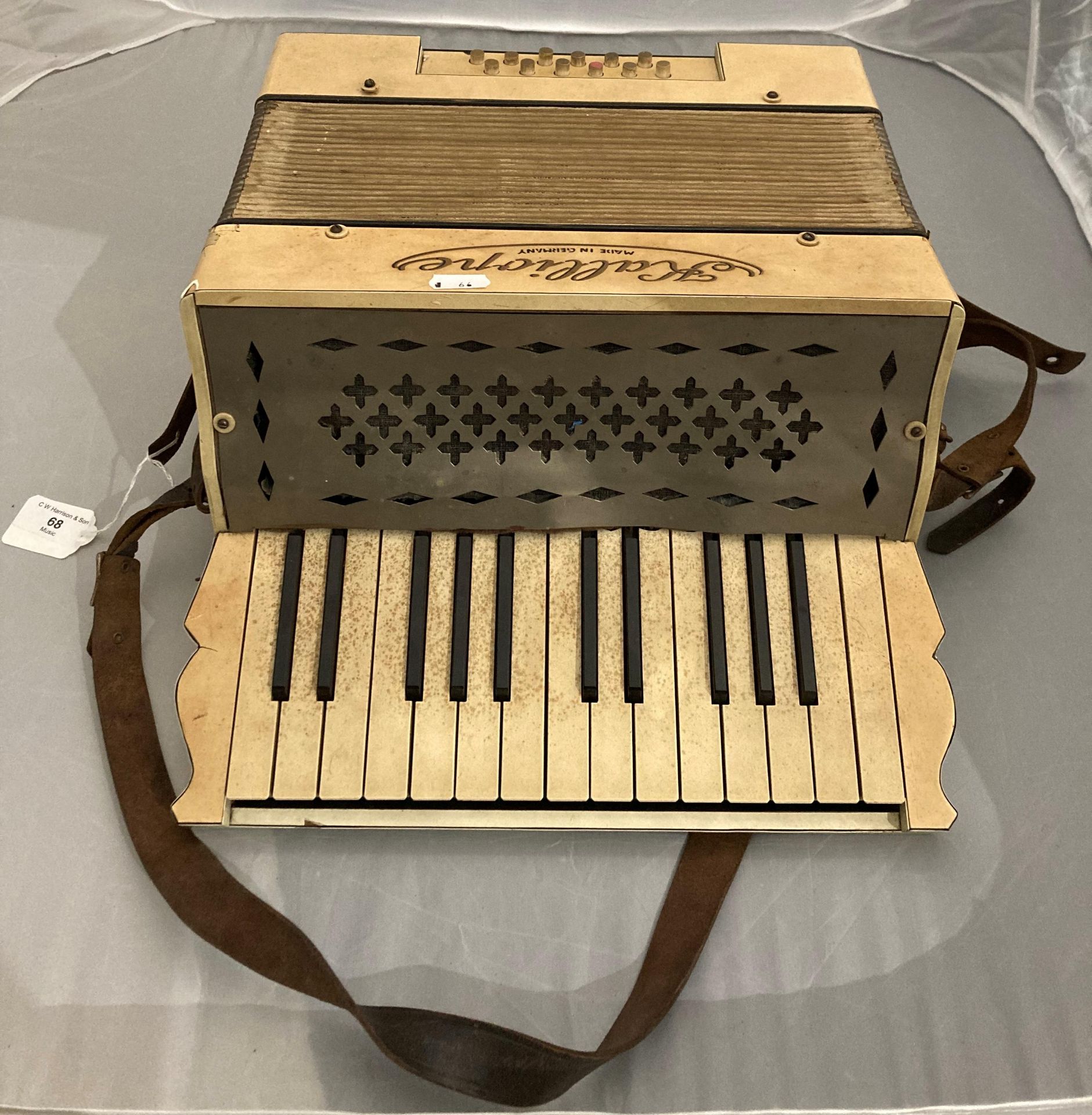 Kalliope accordion made in Germany (some damages to casing etc) (Saleroom location: S3)