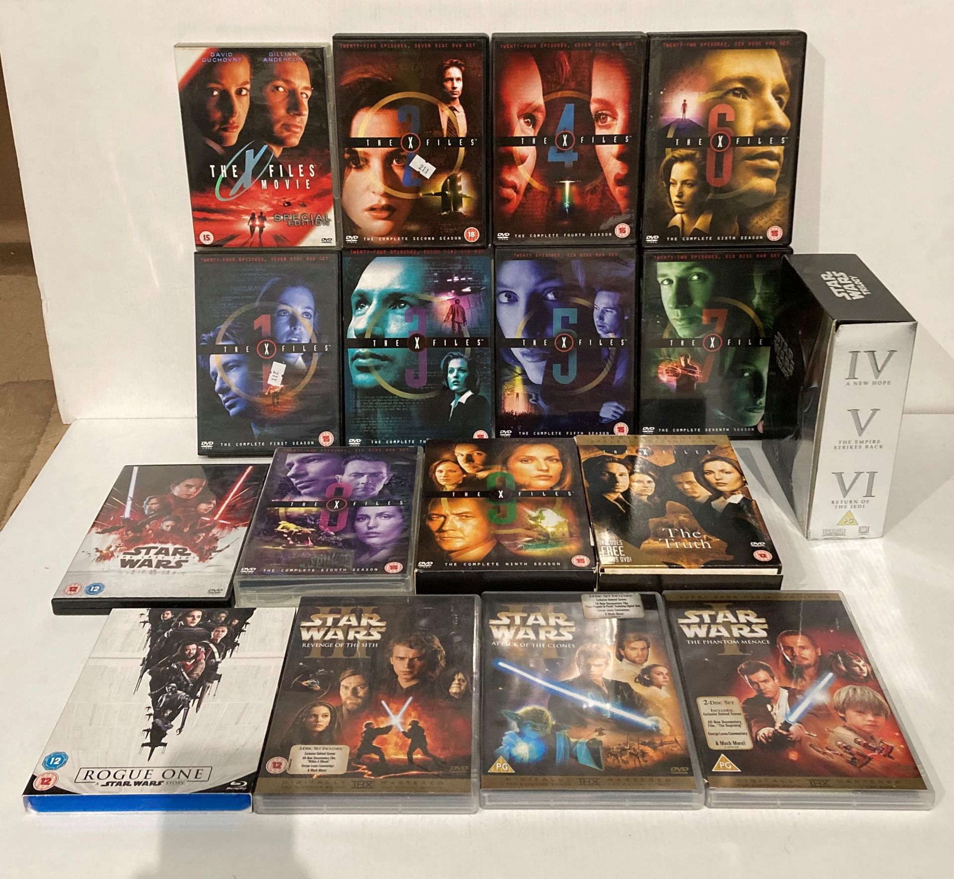 The X-Files DVD box sets seasons 1-9, X-Files movie,