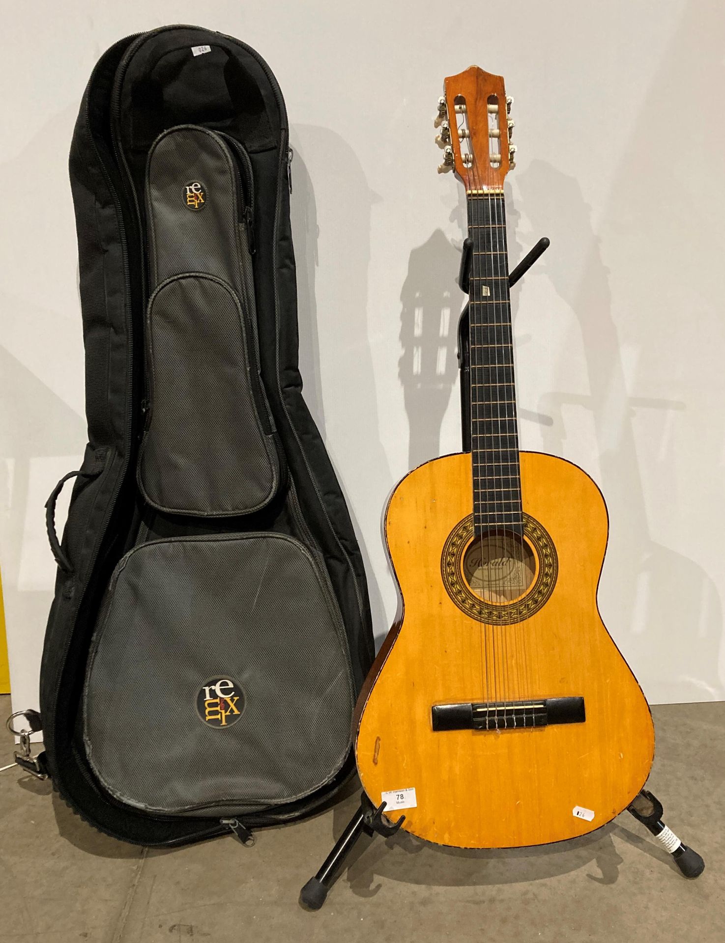 Herald MG104N acoustic guitar in a Remix carrying bag (Saleroom location: S3)