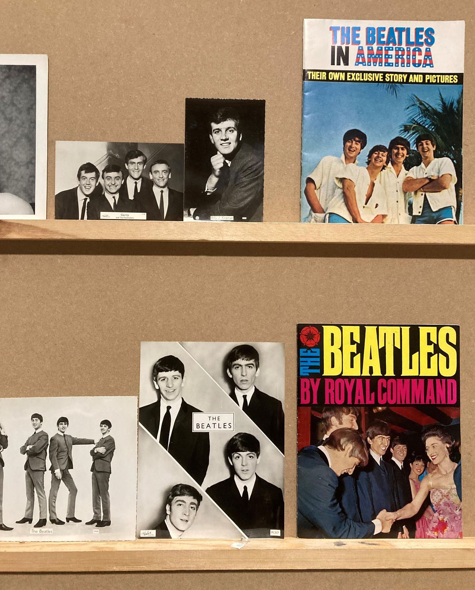 Four Beatles publicity photographs, two Beatles magazines, - Image 3 of 3