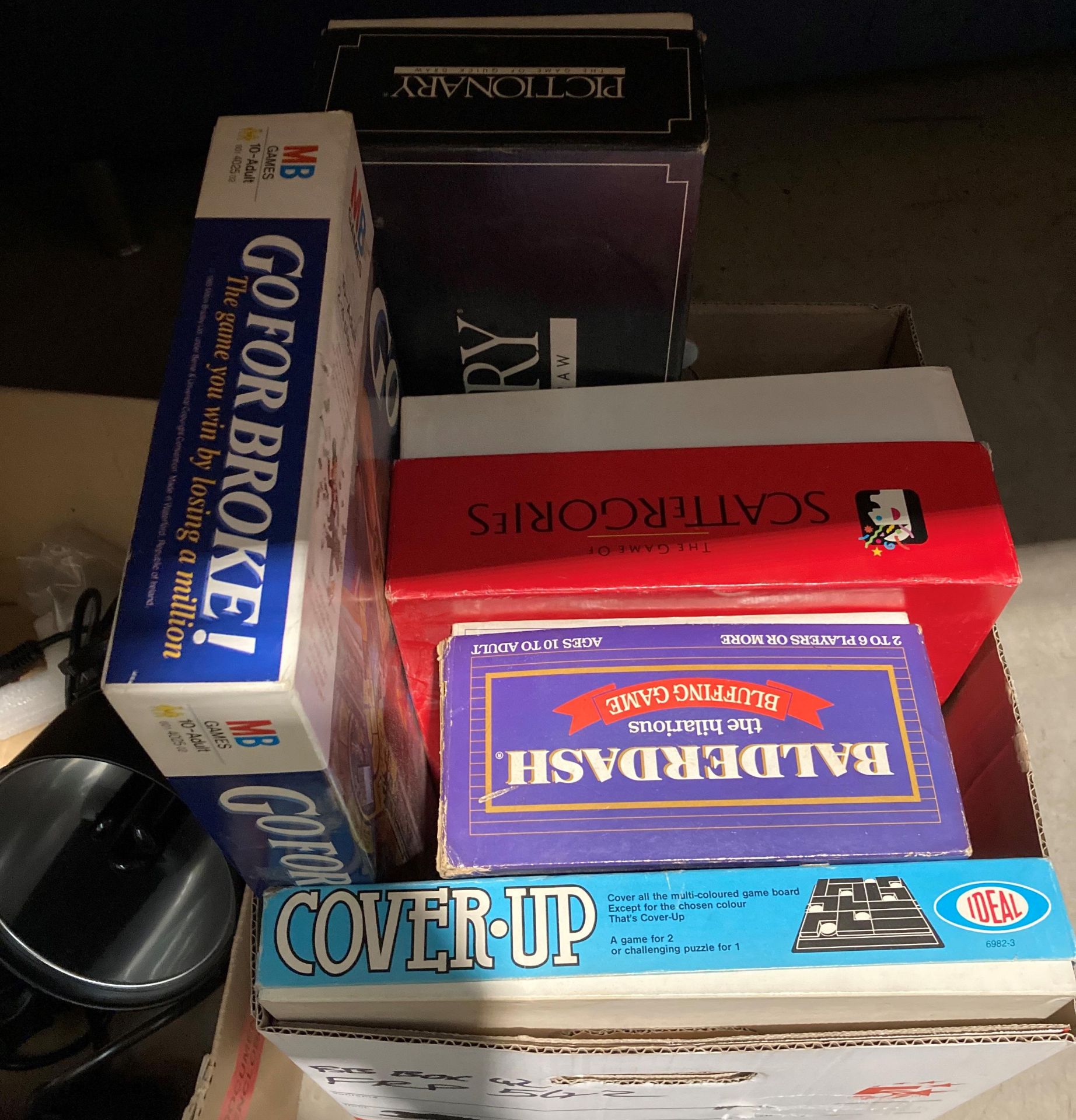 Contents to two boxes - six assorted board games, VHS player, - Image 3 of 3