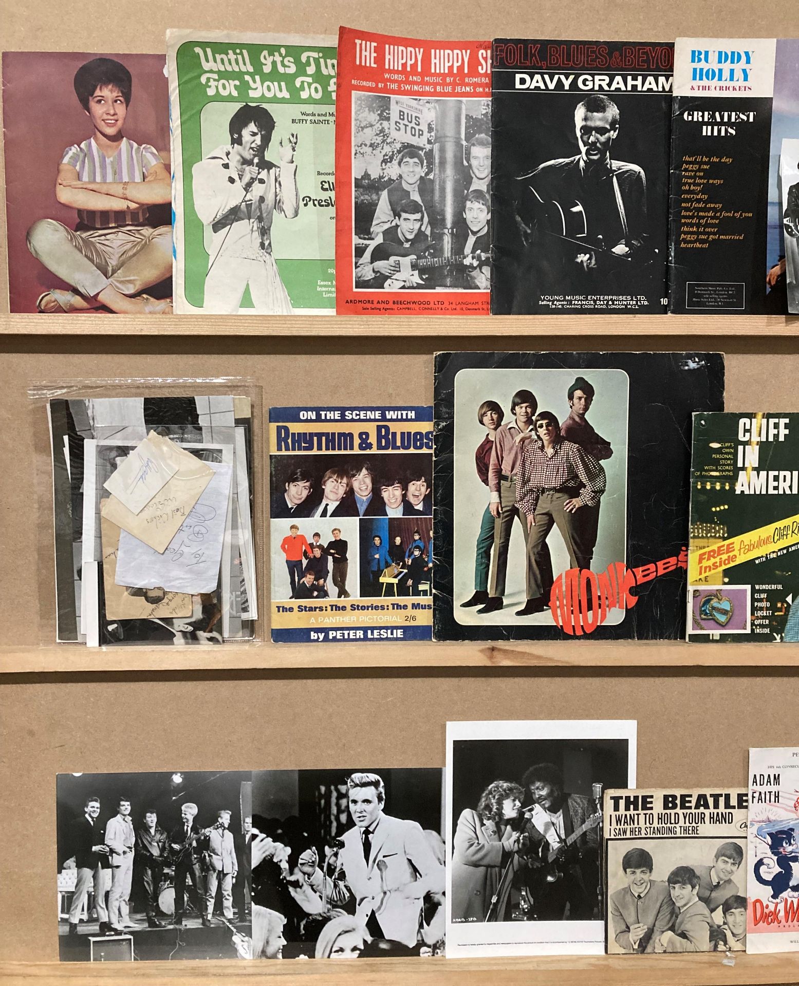 A Collection of 1960s onwards pop memorabilia - Beatles, Monkees, Helen Shapiro, - Image 2 of 6