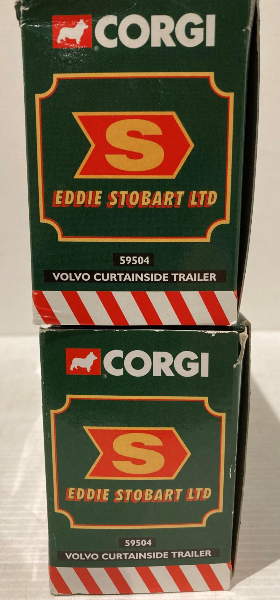 Two Corgi Eddie Stobart Volvo curtainsider trailers, no. - Image 2 of 3