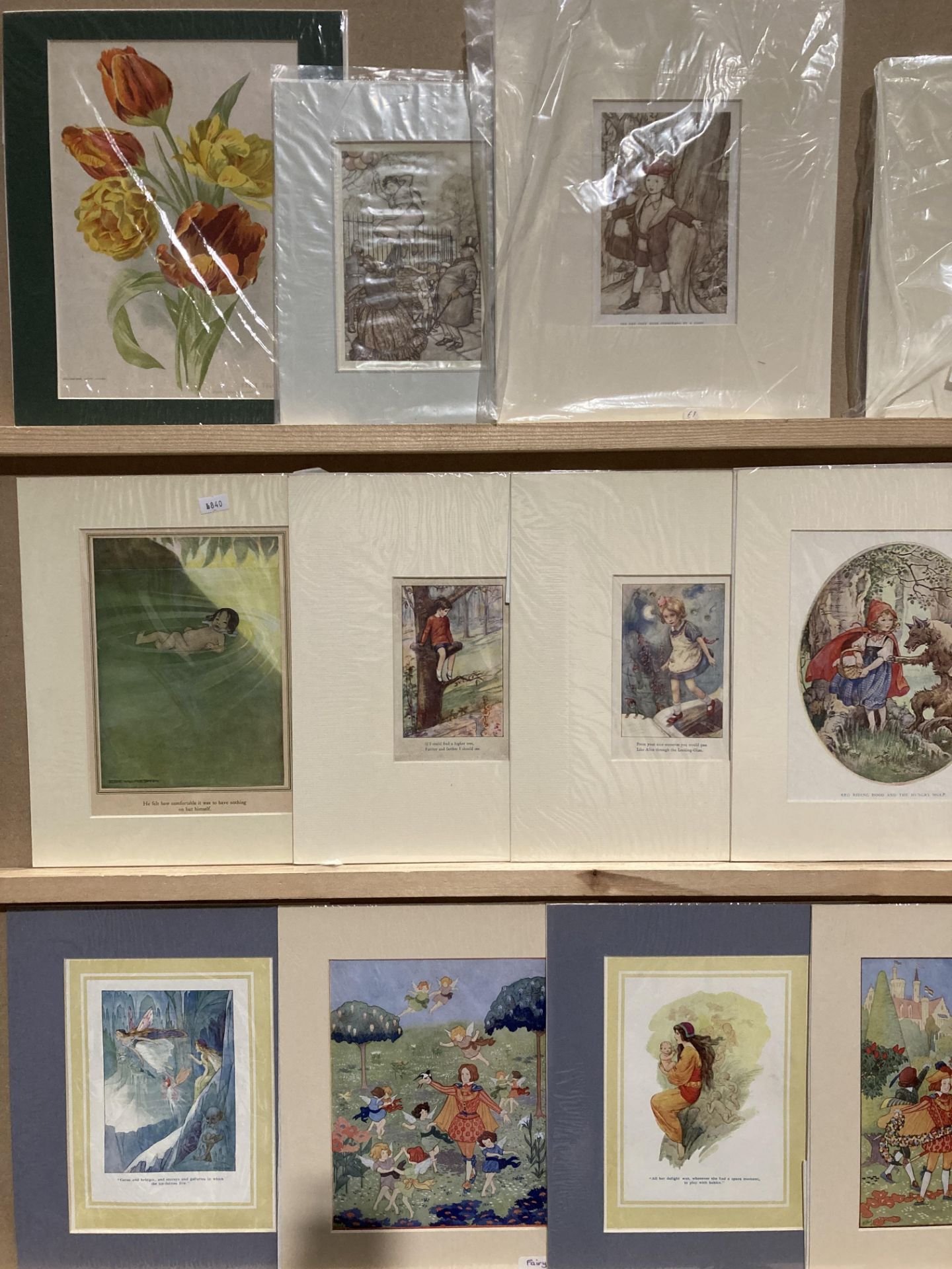 Eighteen mainly coloured book plates from the early 20th century - mainly children and fairies - - Image 2 of 3