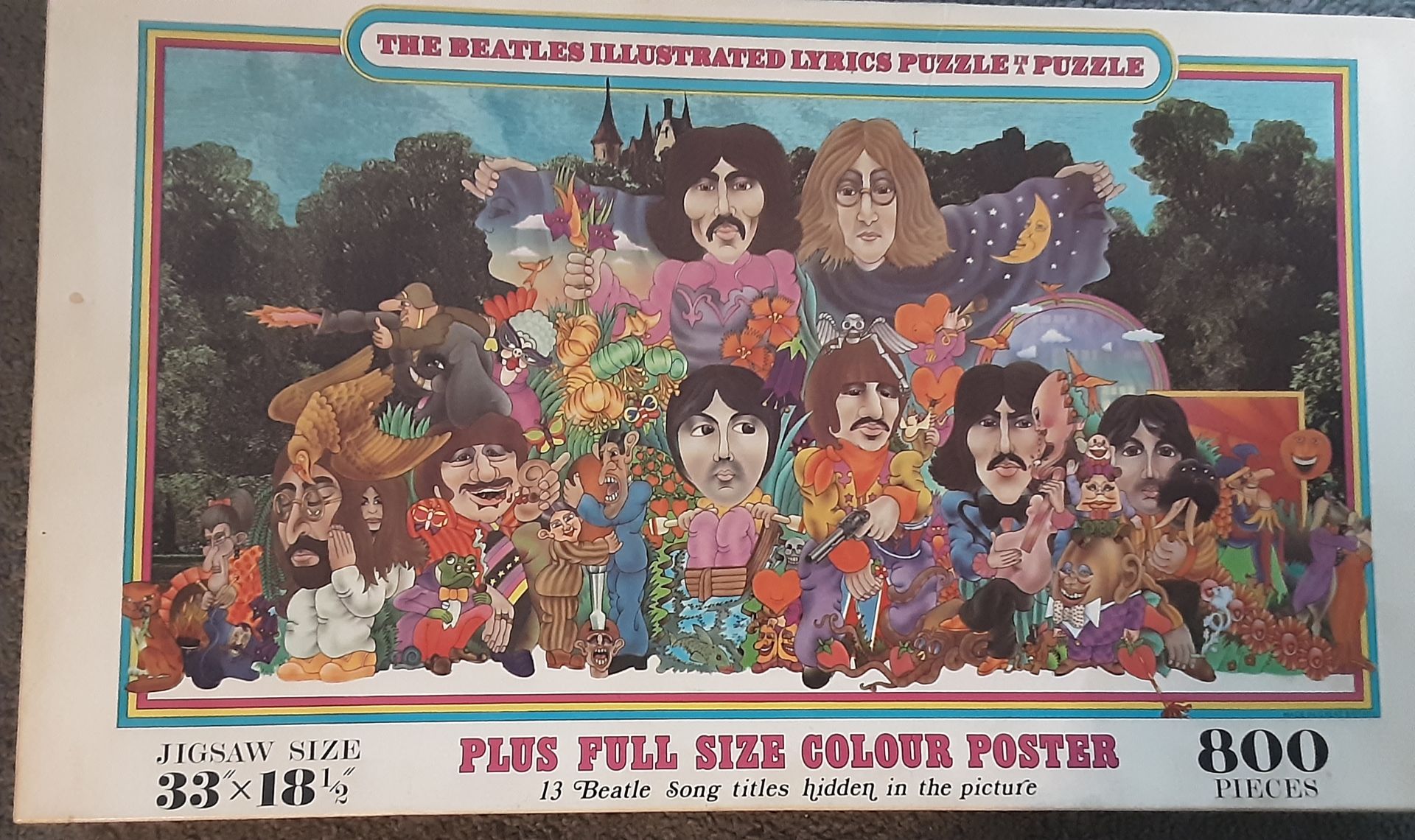 The Beatles illustrated lyrics Puzzle in a Puzzle jigsaw - 800 pieces, - Image 9 of 10