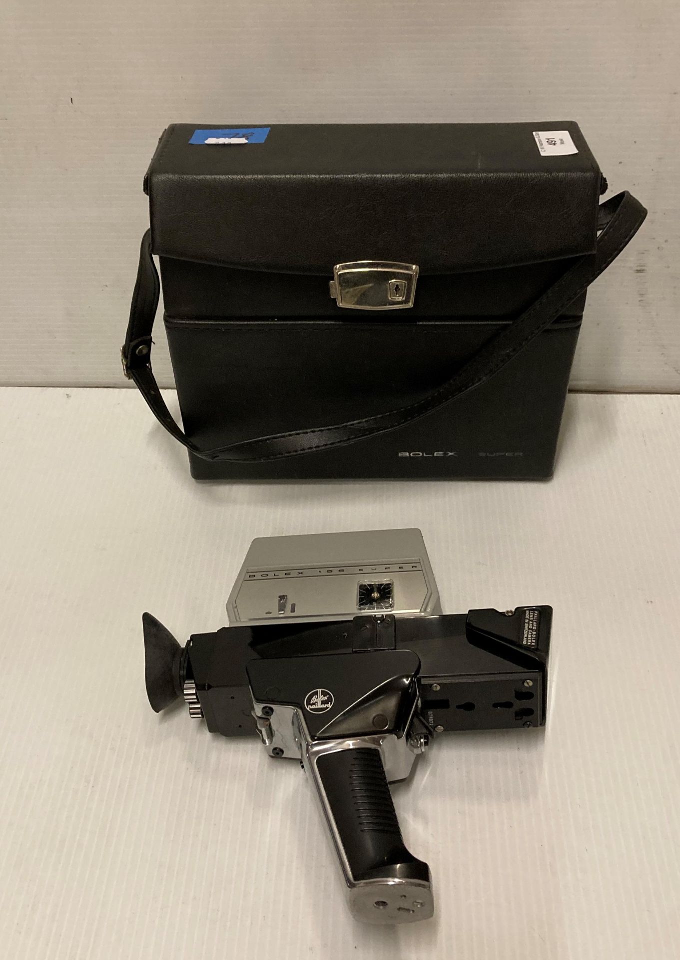 Bolex Paillard 155 super 8mm film camera in case (Saleroom location: S03) Further