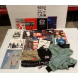 Contents to tray - approx 30 mainly 1980s/1990s pop rock concert programmes including Europe with