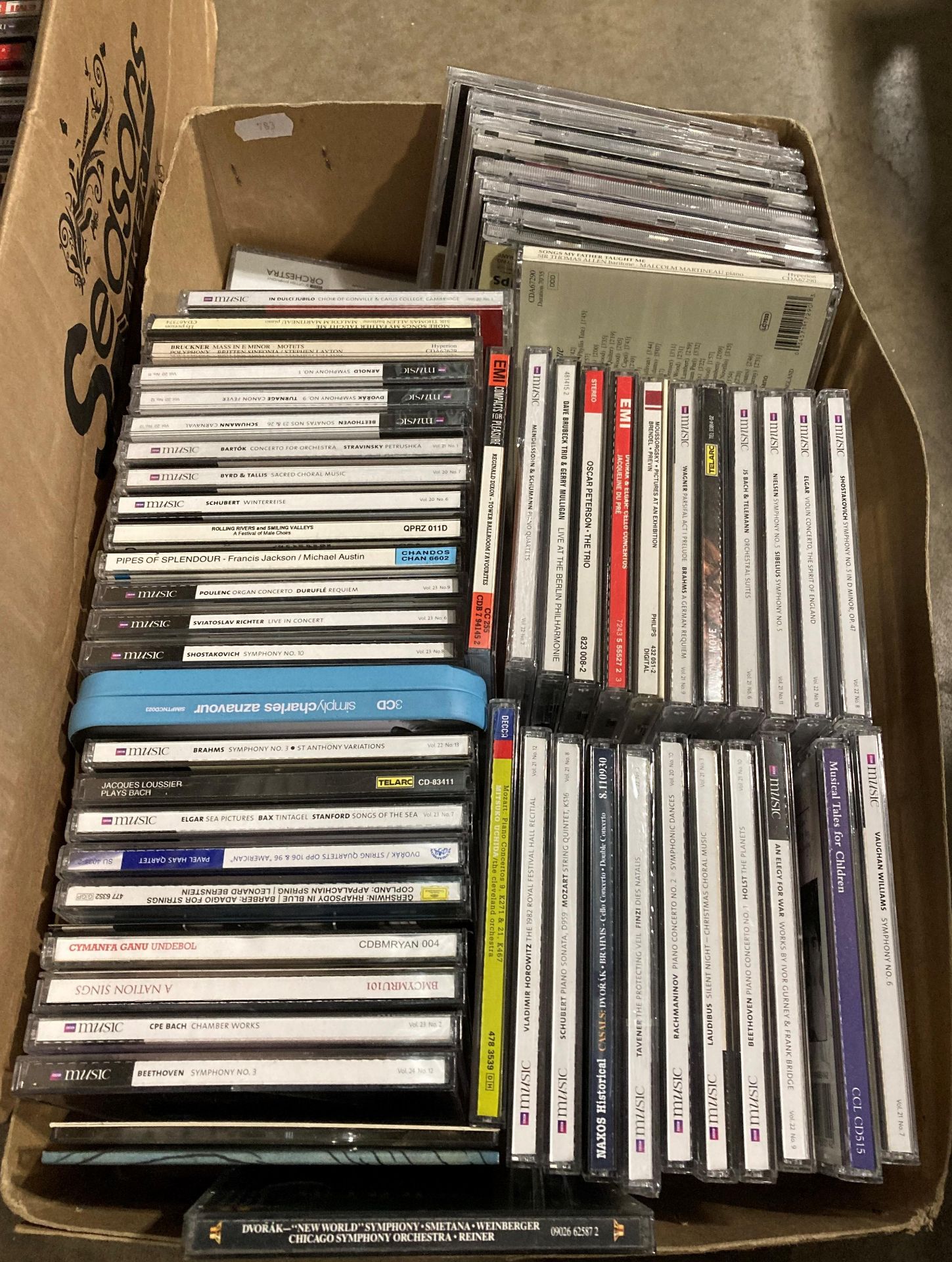 Contents to two boxes - approximately 160 assorted CDs, classical, easy listening, - Image 3 of 3
