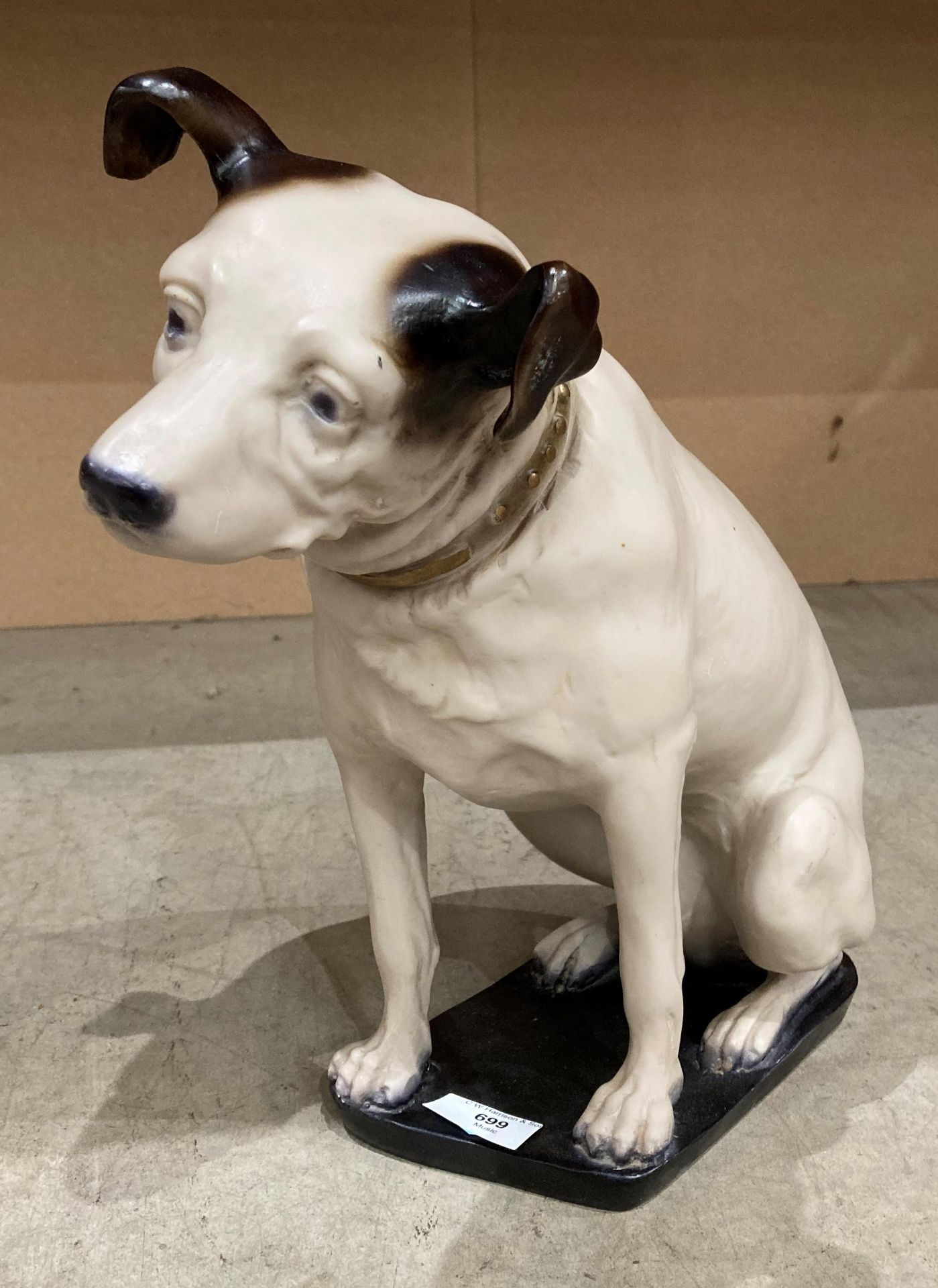 A reproduction pottery model of 'Nipper',