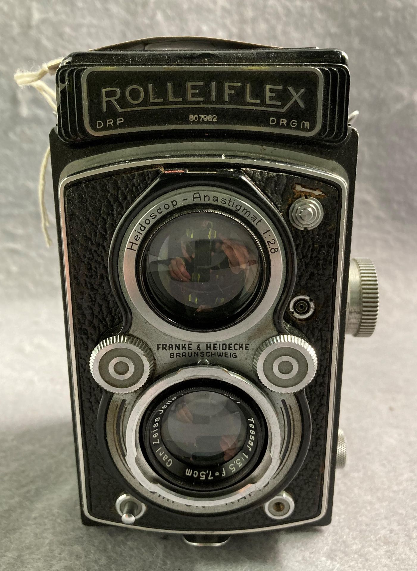 A Franke and Heidecke Rolleiflex DRP DRGM 607962 camera with Tessar 1:3.5F=7. - Image 5 of 5