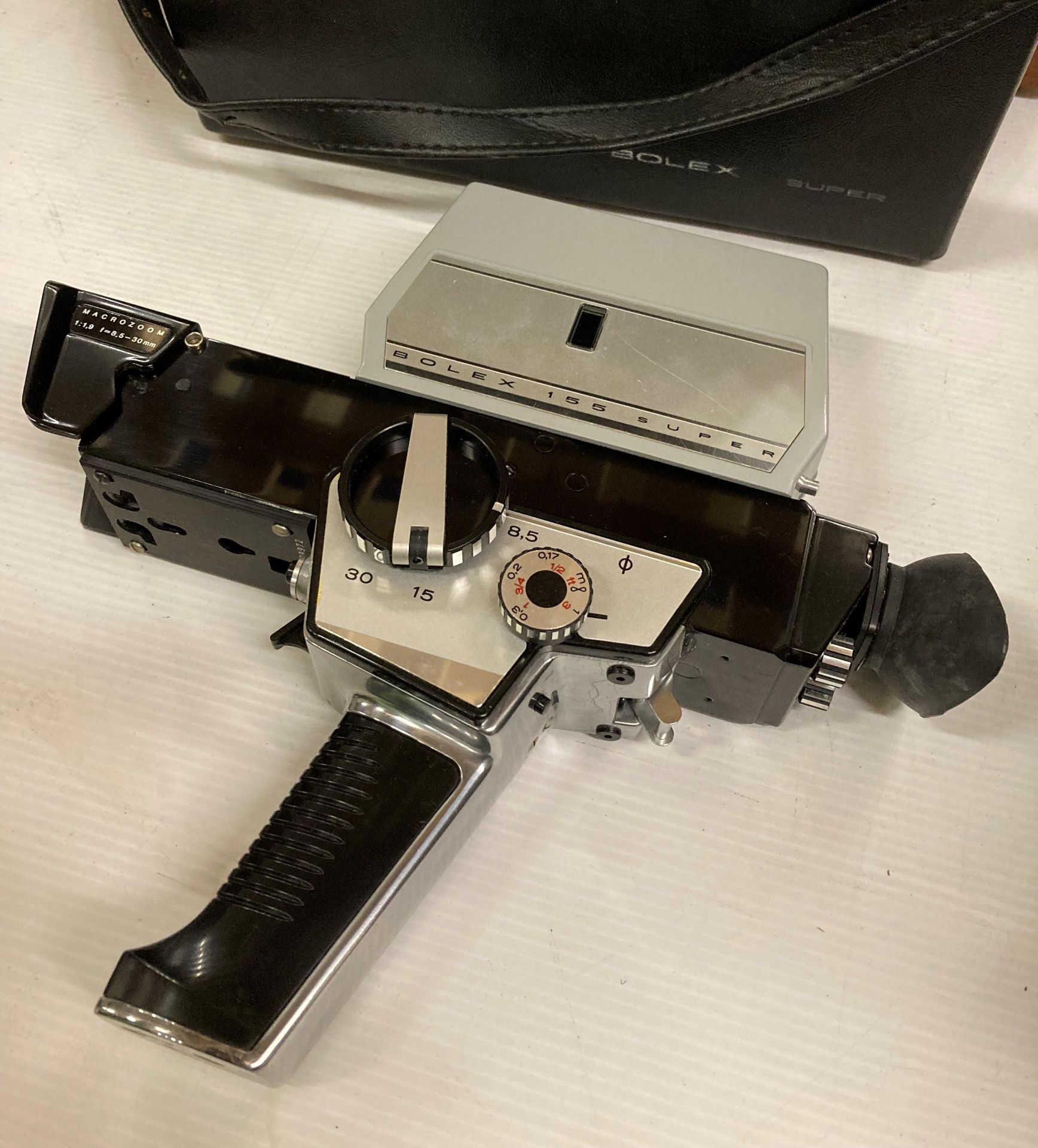 Bolex Paillard 155 super 8mm film camera in case (Saleroom location: S03) Further - Image 5 of 10