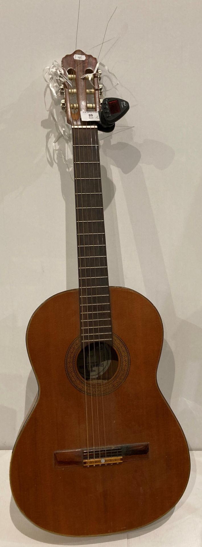 Angelica 2857 acoustic guitar and an Eno ET-3000+ auto tuner (clip on) (Saleroom location: S3)
