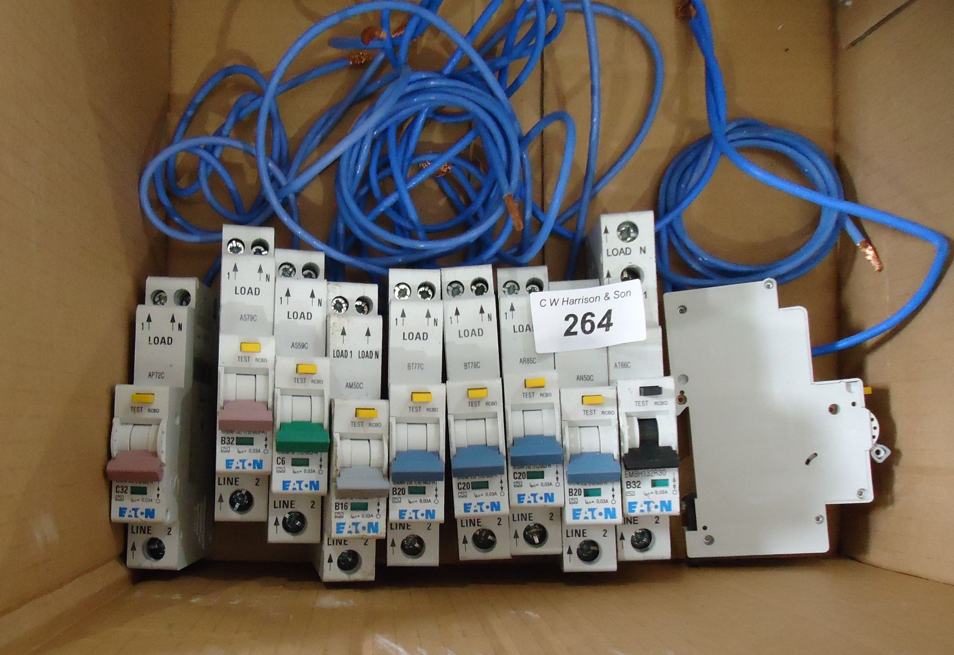 10 X EATON MEM 3 RCBO'S