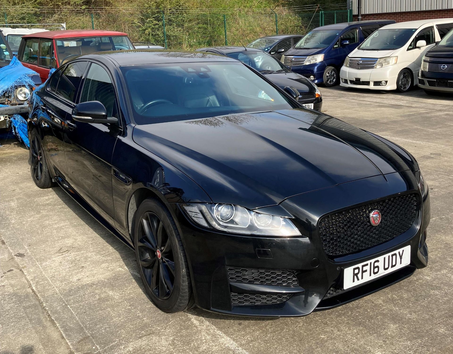 JAGUAR XF R-SPORT D 2.0 AUTOMATIC FOUR DOOR SALOON - Diesel - Black - Black leather interior.