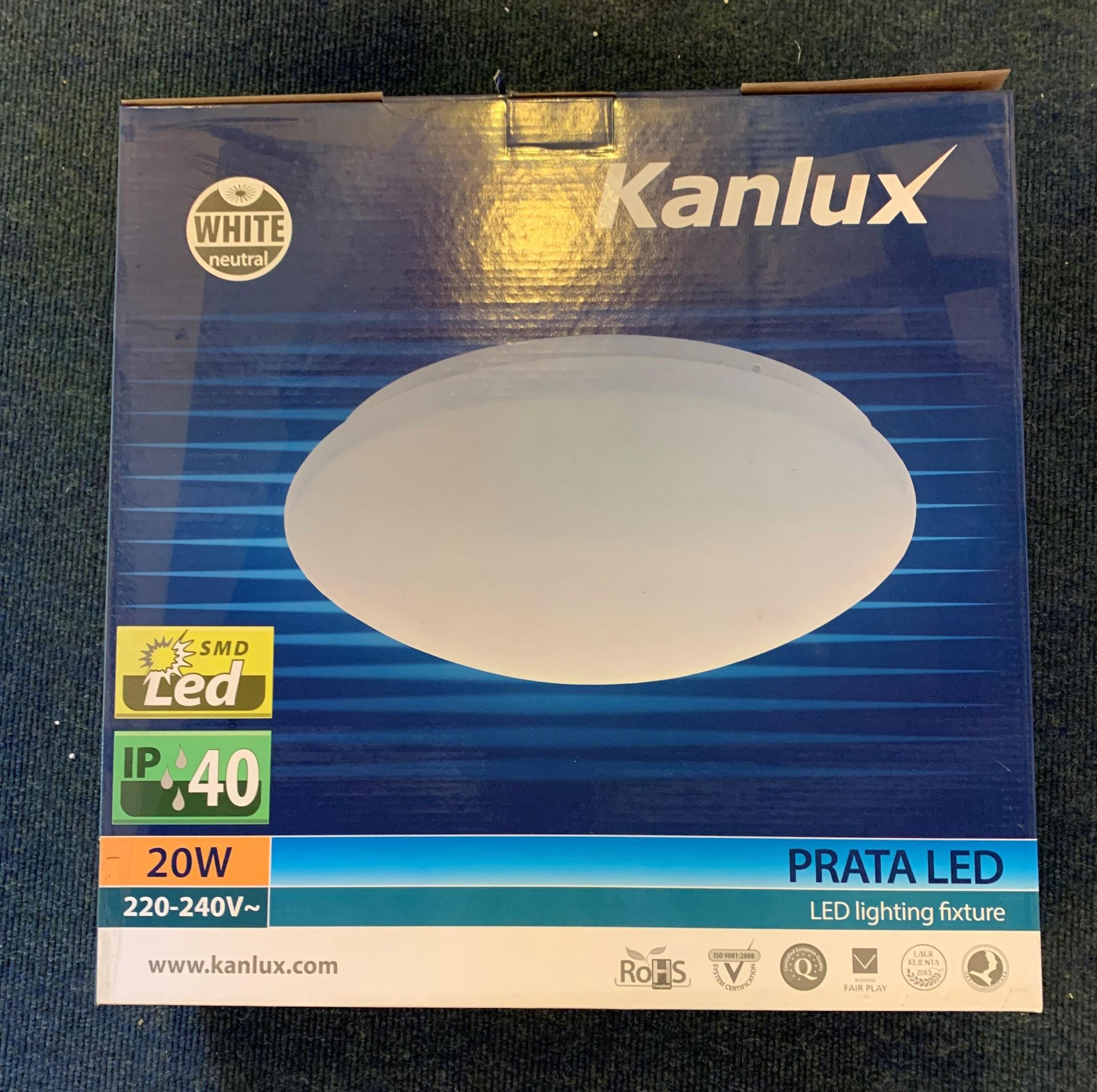 4x Kanlux prata LED fitting 20w 410mm O/
