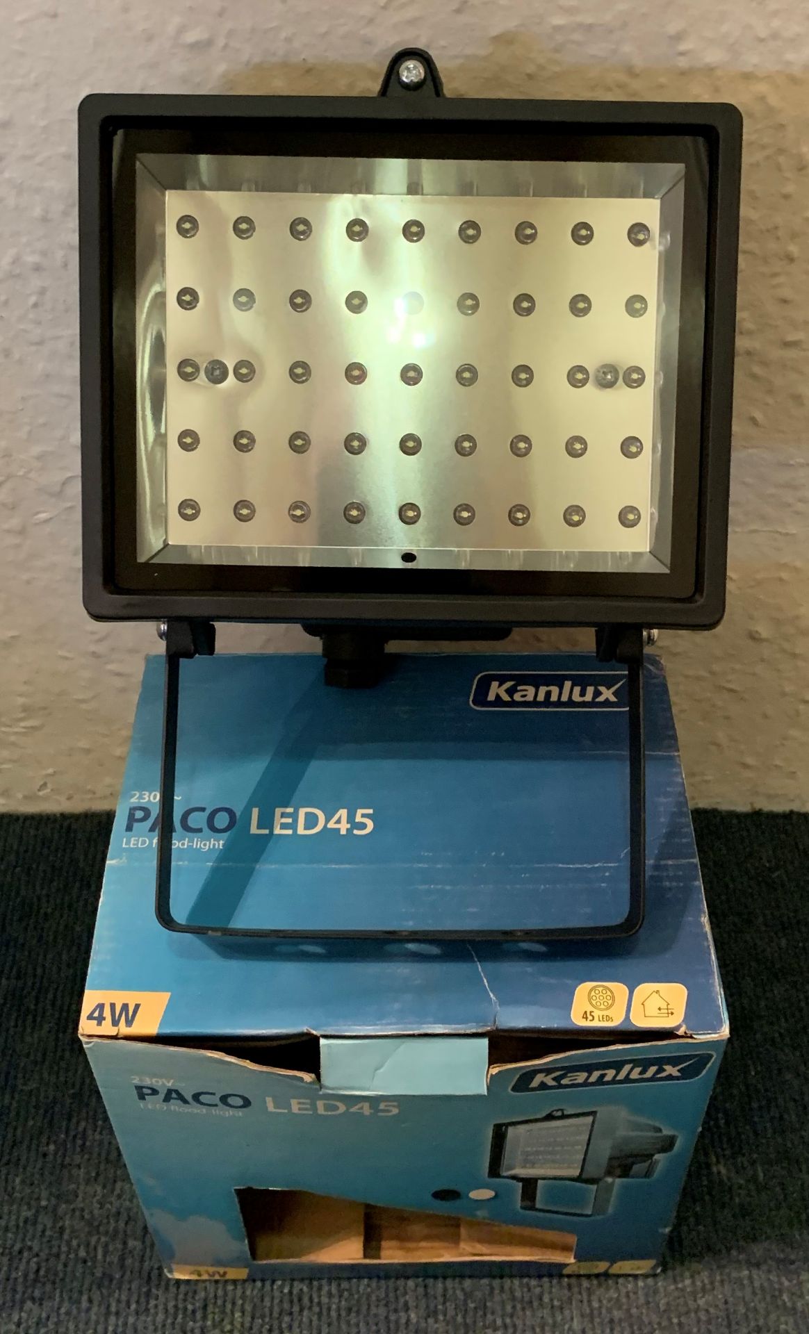 4 X Kanlux Paco 45 LED flood lights eco