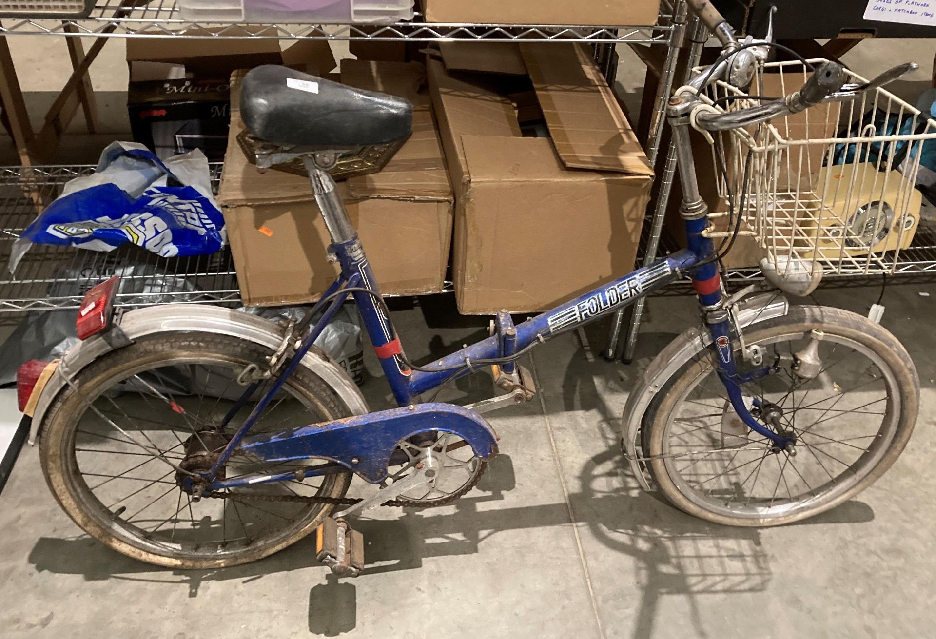 An Elswick Falco-Folding bicycle in blue - needs attention (saleroom location: S1) - Image 3 of 3