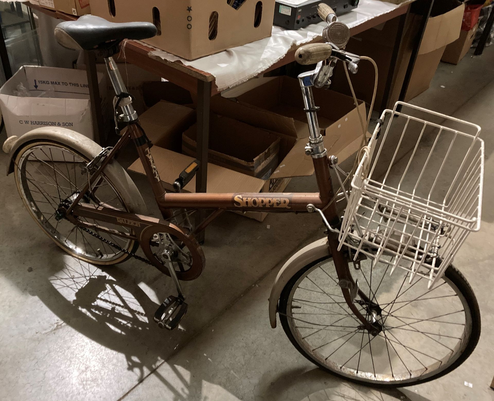 A Raleigh Shopper model 20 bicycle in bronze (saleroom location: S1QA06)