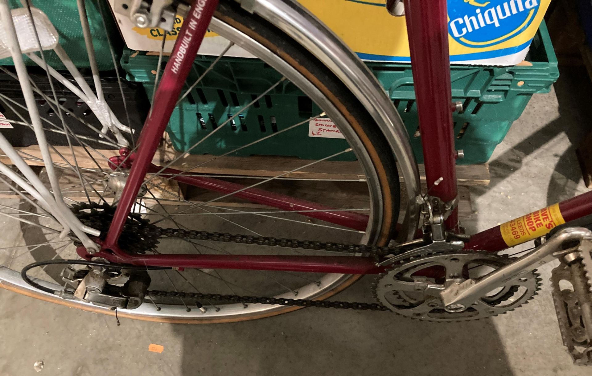 A Claude Butler Regent 12 sped racing bicycle in maroon with drop handlebars (saleroom location S1) - Image 3 of 5