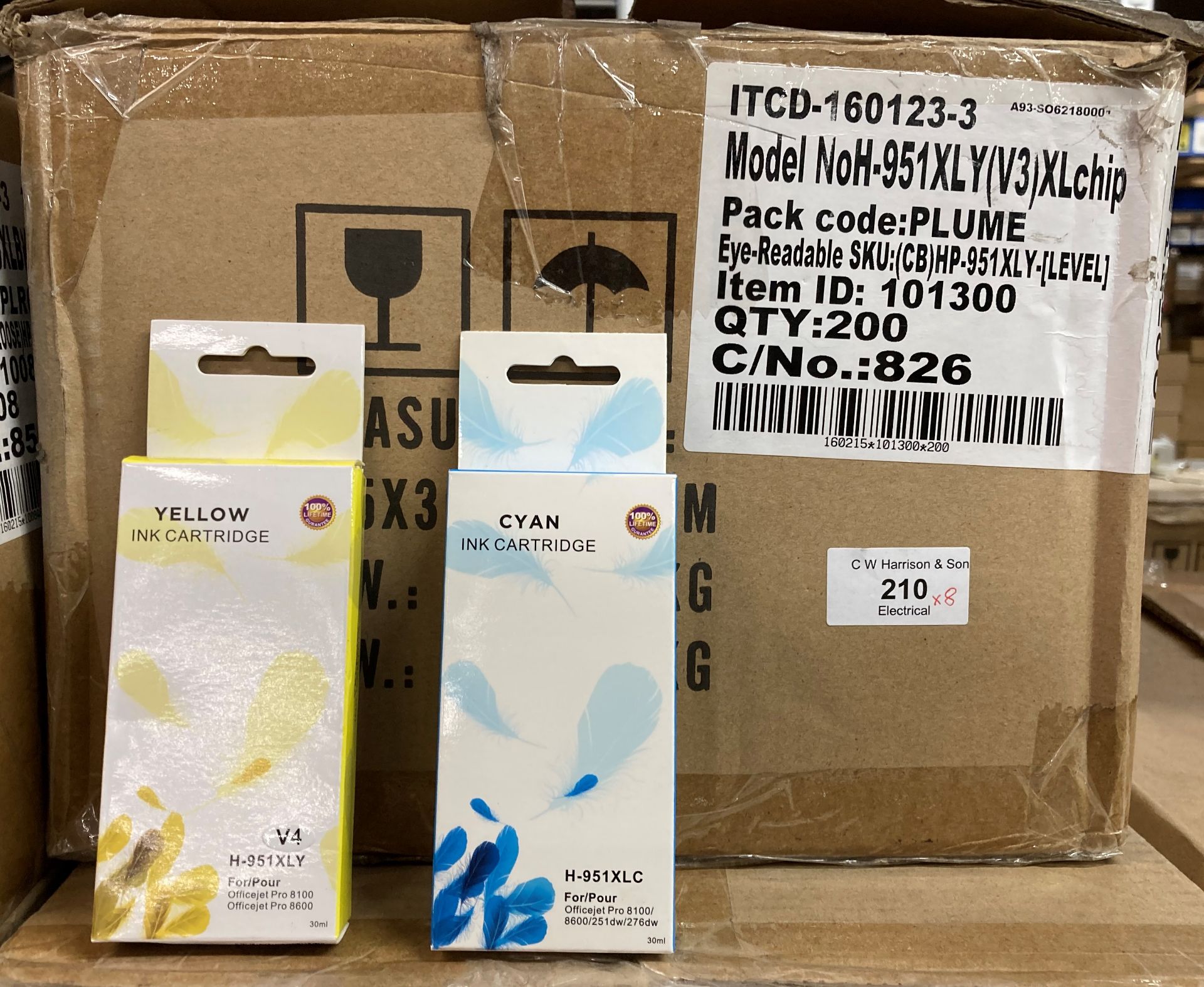 Approximately 1400 x H-950/ H-951 printer cartridges (8 outer boxes) (saleroom location: G11)