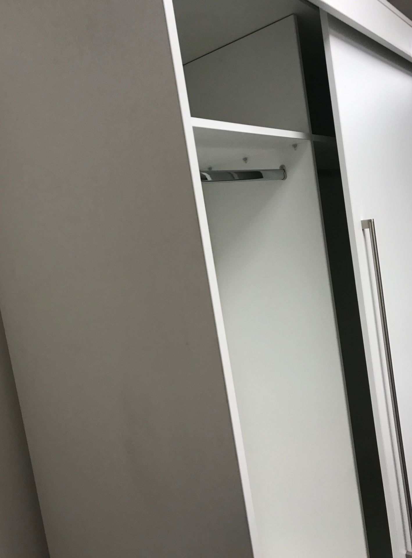 Ten sliding mirror wardrobes, solid one piece 15mm back - no fittings handle/handing rail. - Image 3 of 8
