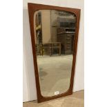 Danish teak mid-century mirror,