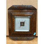 An oak cased wall barometer,