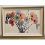 Novak, large framed print 'Pumpkin Poppies 1' from Edwards Fine Arts,