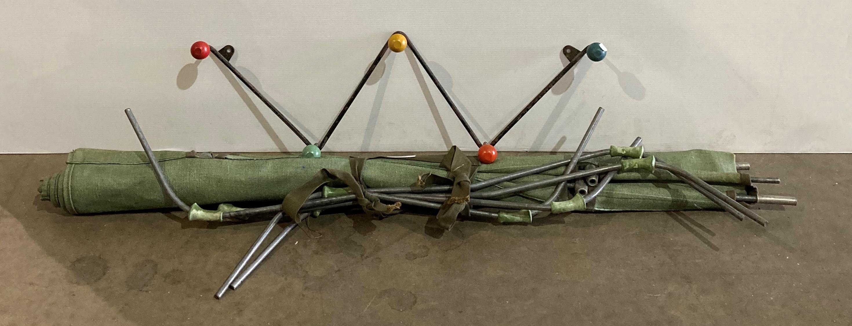 Mid-century Sputnik five stud coat rack,