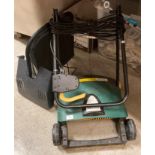 A 400w 240v lawn rake (running but damaged cable cut off - needs repairing) (saleroom location: